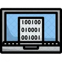Binary Code Laptop Icon