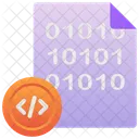 Big Data Science Coding Code Icon