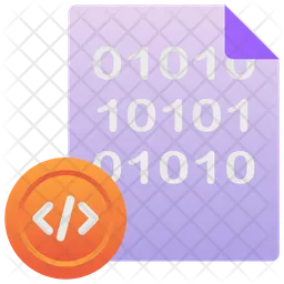 Binary Coding  Icon