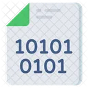 Binary Data File Binary Data Document Filetype Icon