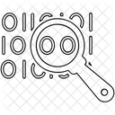Data Search Binary Icon
