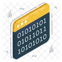 Binary Data Binary Code Binary Data Website Icon