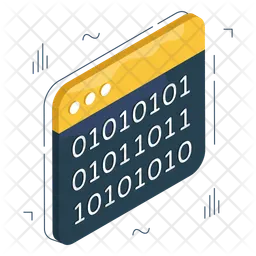 Binary Data Website  Icon