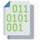Binary Document Code Note Icon