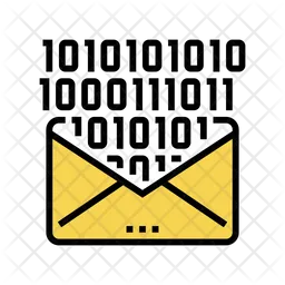 Binary Email  Icon