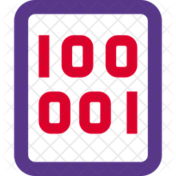 Binary File Icon - Download in Dualtone Style