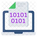 Binary Data Binary File Binary Document Icon