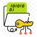 Folder Encryption Binary Code Binary File Icon