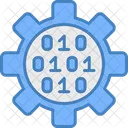 Binary Gear Binary Code Coding Icon