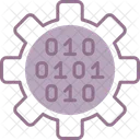 Binary Gear Binary Code Coding Icon