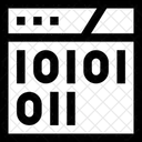 Binary Banking Bargraph Icon
