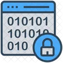 Cyber Crime Binary Icon