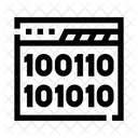 Binary Code Digit Icono