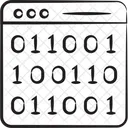 Binary Interface Computer Science Binary Code Interface Icon