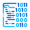 Binary File Coding Icon