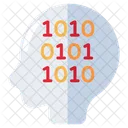 Binary Mind Binary Brain Binary Thinking Icon