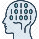 Binary Mind Hardware Chip Icon