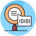 Binary Code Search Icon