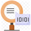 Binary Code Search Icon