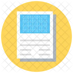 Binary Sheet  Icon