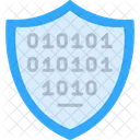 Binary Shield Binary Data Icon