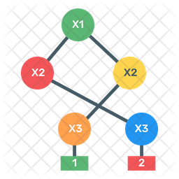 Binary Tree Icon - Download in Flat Style