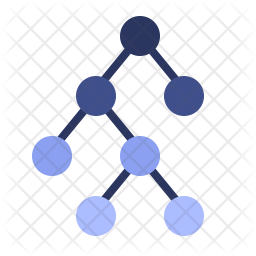 Binary tree diagram Icon - Download in Flat Style