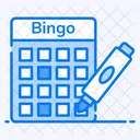 Bingo Game Keno Game Lotto Game Icon