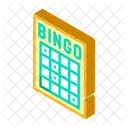 Bingo Card Isometric Icon
