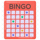 Numbers Game Bingo Game Gaming Icon