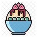 Bingsu Sweet Ice Cream Icon