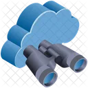 Cloud Computing Binocular Icon