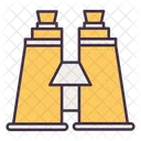 Binocular Camping Glass Icon