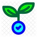 Organisch Pflanzlich Naturlich Symbol