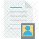 Biodata Cv Job Icon