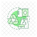 De Base Biologica Biodegradable Reciclar Icono