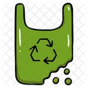 Biodegradable Bag Green Bag Eco Friendly Icon