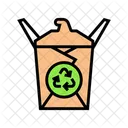 Biodegradable Packaging Sustainability Icon