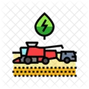 Bioenergy Harvesting Biomass Icon
