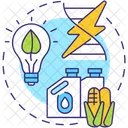 Bioenergy Eco Electricity Icon