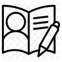 Biography Document Resume Icon