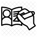 Biography Document Resume Icon