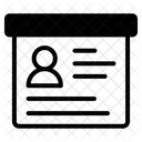Biography Document Resume Icon