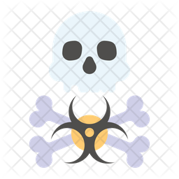 Biohazard Skull Icon