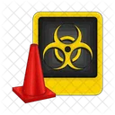 Biohazard Warning Alert Security Icon
