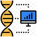 생물정보학 DNA 연구 아이콘