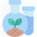 Biology Flask Plant Icon