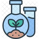 Biology Flask Plant Icon