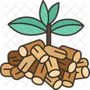 Biomass Power Wood Icon