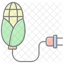 Biomass Energy Lineal Color Icon Icon